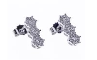 Orecchini Bliss Donna Caresse in Oro bianco Diamante 0.4 Ct 20088246 - 20088246